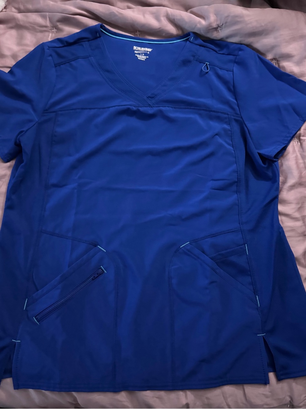 Scrubstar Blue Scrub Top and Pants